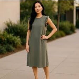 Universal Thread Goods Co. Heather Green T-shirt Dress sz M